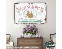 Easter Candy Company Canvas Sign