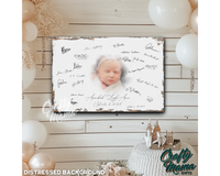 Baby Guestbook Canvas Sign