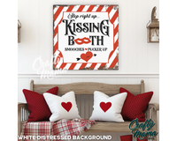 Kissing Booth Canvas Sign