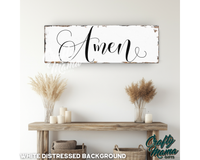 Amen Canvas Sign