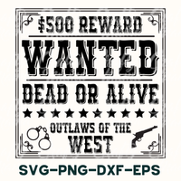 Wanted Dead Or Alive Sign