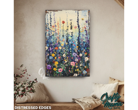 Flower Meadow Canvas Sign