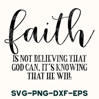 a black and white picture with the words faith