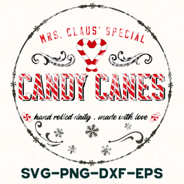 candy canes svg - png - dxf - eps example