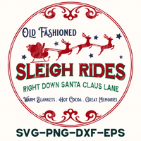 sleigh rides right down santa claus lane