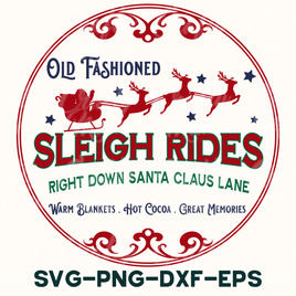 sleigh rides right down santa claus lane