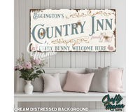 Easter Country Inn Canvas Sign