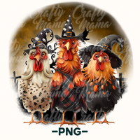 Halloween Spooky Chickens Png