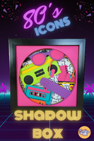 80's Icons 3D Shadow Box File