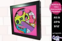 80's Icons 3D Shadow Box File