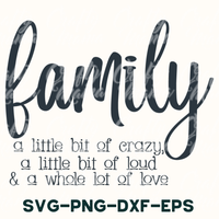 Family A Little Bit Of Crazy Svg