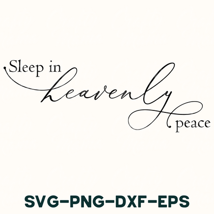 a black and white photo with the words sleep in heavenly peace