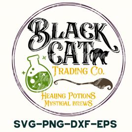 black cat trading co logo