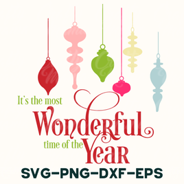 it's the most wonderful time of the year svg - png -