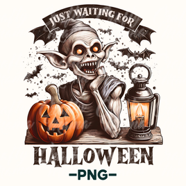 Just Waiting For Halloween Png