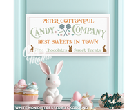 Cottontail Candy Company Canvas Sign