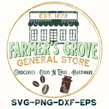 the farmer's grove general store logo