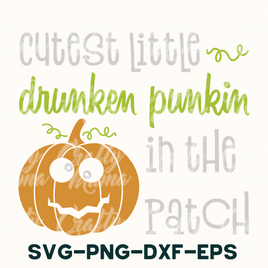 Drunken Punkin In The Patch Svg