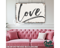 Love Canvas Sign