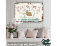 Easter Candy Company Canvas Sign