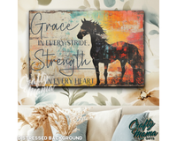 Grace And Strength Canvas Sign