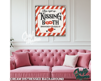 Kissing Booth Canvas Sign