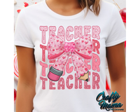 Teacher Valentine Pencil Bow