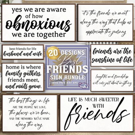 Farmhouse Friendship Sign Bundle