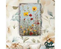 Spring Flowers Canvas Sign