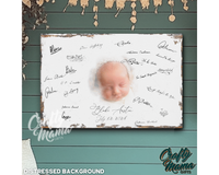 Baby Guestbook Canvas Sign