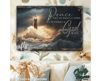 God's Peace Canvas Sign