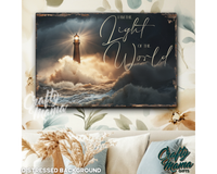 Light Of The World Canvas Sign