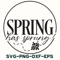 spring has sprung svg - png - dxf - eps