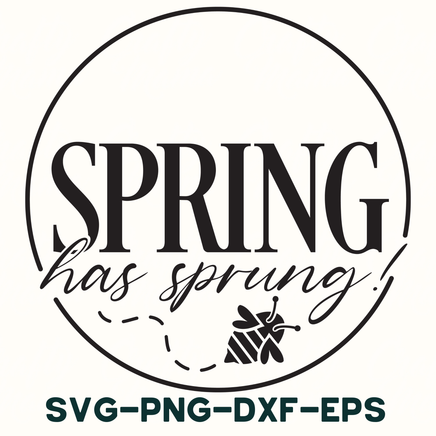 spring has sprung svg - png - dxf - eps