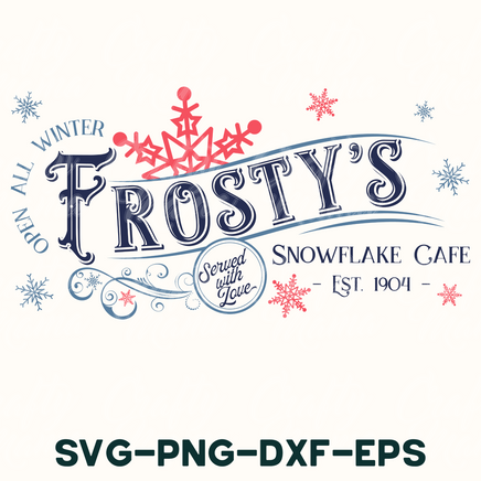 frosty's snowflake cafe logo