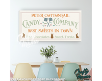 Cottontail Candy Company Canvas Sign