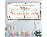 Cottontail Candy Company Canvas Sign