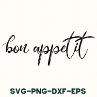 Kitchen Svg, Bon Appetit