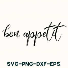 Kitchen Svg, Bon Appetit