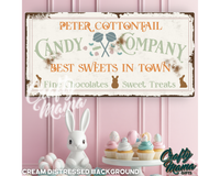 Cottontail Candy Company Canvas Sign