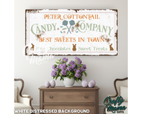 Cottontail Candy Company Canvas Sign