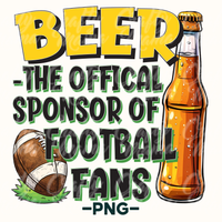 Beer Official Sponsor of Football Fans Png