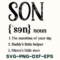 Son Definition, Familly Svg