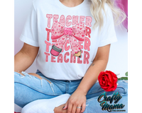 Teacher Valentine Pencil Bow