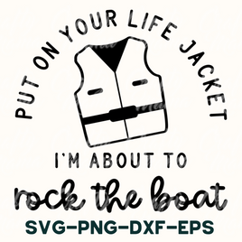 Rock The Boat Svg, Sarcastic Svg