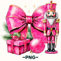 Cute Pink Christmas Bow Png