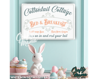 Easter Bed And Breakfast Canvas Sign