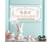 Easter Egg Hunt Ticket Canvas Sign