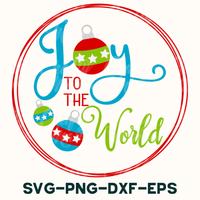 joy to the world svg - png - dxf - eps