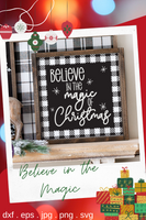 Believe In The Magic Of Christmas Buffalo Plaid